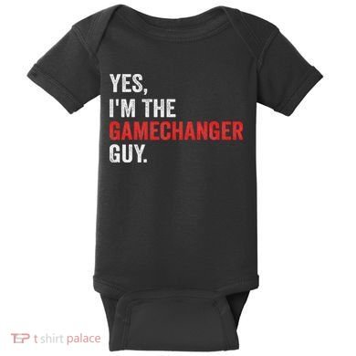 Baseball Yes I'm The Gamechanger Guy Funny Baby Bodysuit