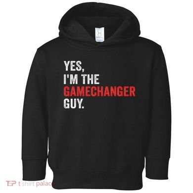 Baseball Yes I'm The Gamechanger Guy Funny Toddler Hoodie