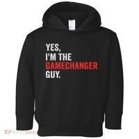 Baseball Yes I'm The Gamechanger Guy Funny Toddler Hoodie thumb 0