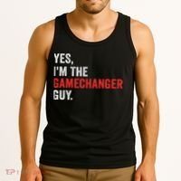 Baseball Yes I'm The Gamechanger Guy Funny Tank Top thumb 3