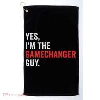 Baseball Yes I'm The Gamechanger Guy Funny Golf Towel thumb 0