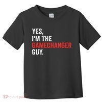 Baseball Yes I'm The Gamechanger Guy Funny Toddler T-Shirt thumb 0