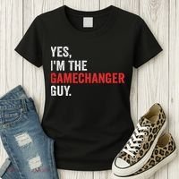 Baseball Yes I'm The Gamechanger Guy Funny Women's T-Shirt thumb 3