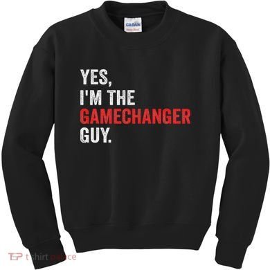 Baseball Yes I'm The Gamechanger Guy Funny Kids Sweatshirt