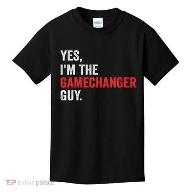 Baseball Yes I'm The Gamechanger Guy Funny Kids T-Shirt