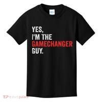 Baseball Yes I'm The Gamechanger Guy Funny Kids T-Shirt thumb 0