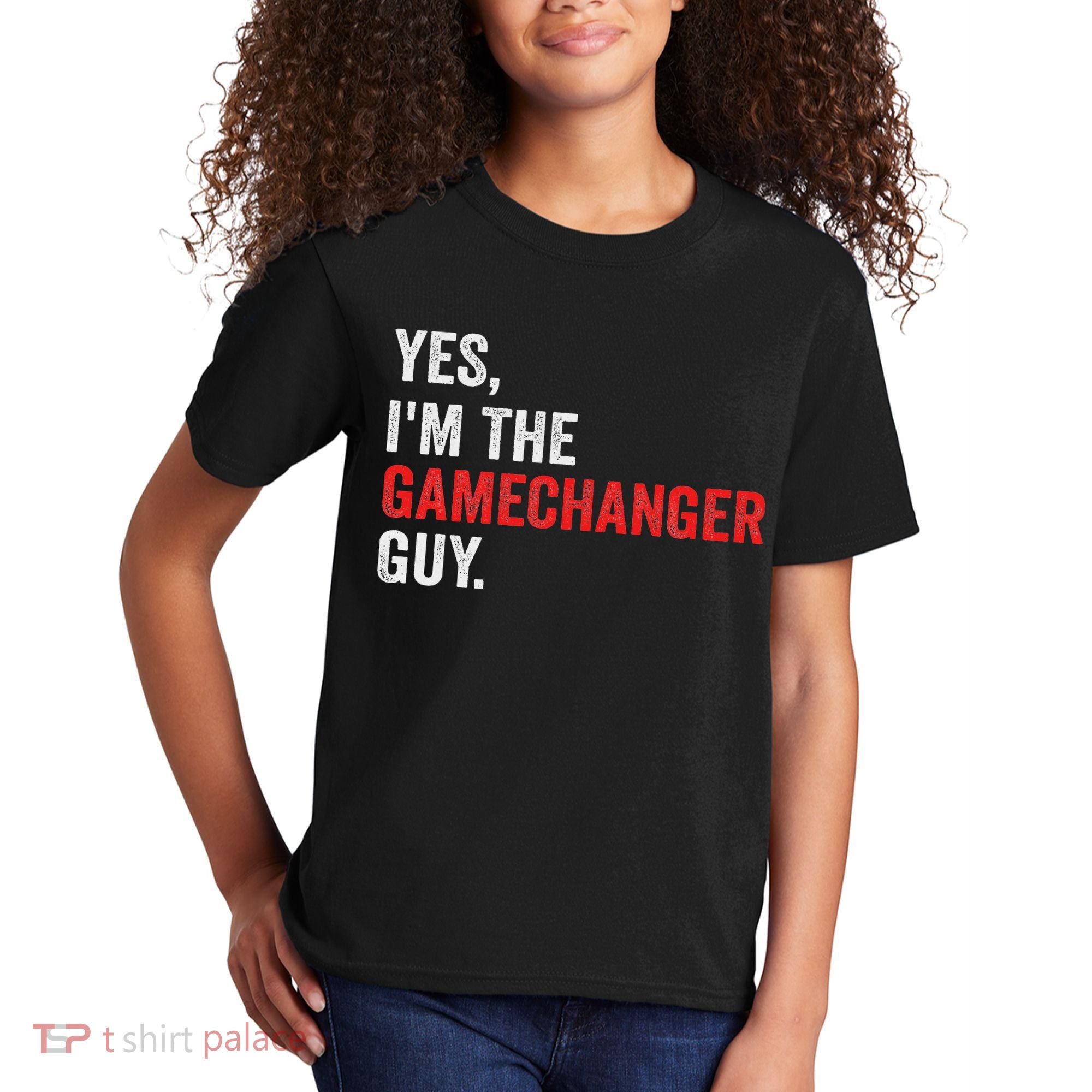 Baseball Yes I'm The Gamechanger Guy Funny Kids T-Shirt