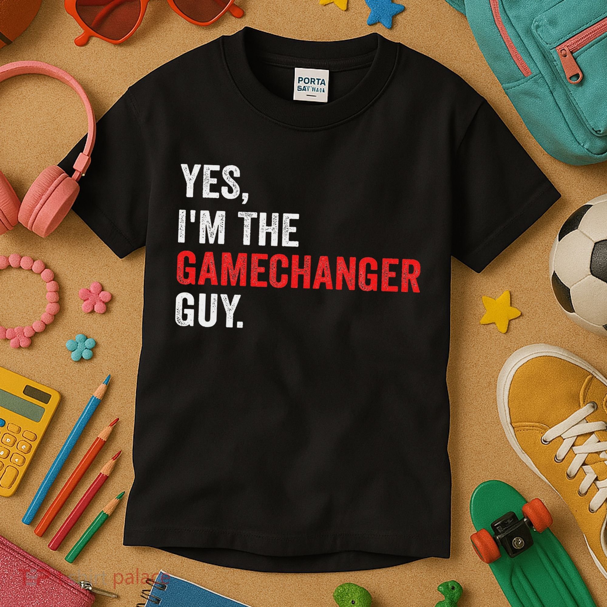 Baseball Yes I'm The Gamechanger Guy Funny Kids T-Shirt