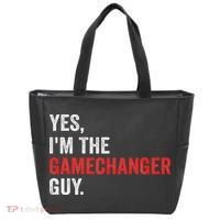 Baseball Yes I'm The Gamechanger Guy Funny Tote Bag thumb 0