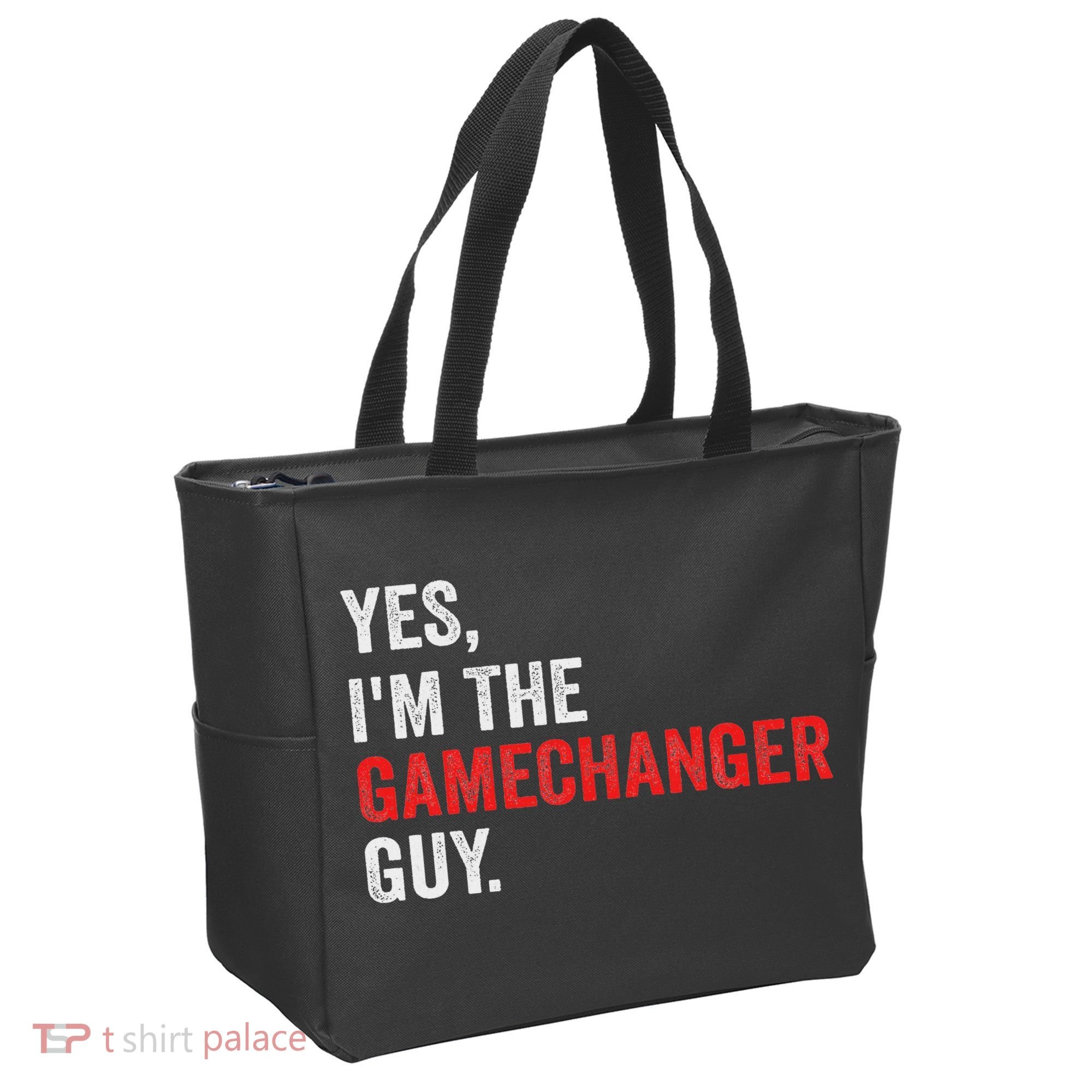 Baseball Yes I'm The Gamechanger Guy Funny Tote Bag