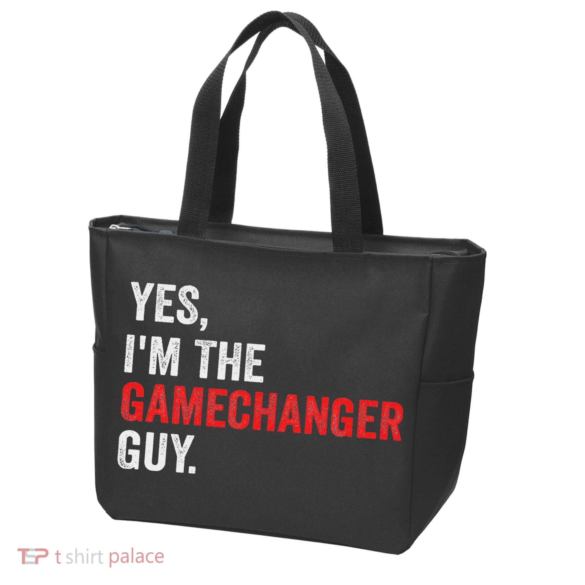 Baseball Yes I'm The Gamechanger Guy Funny Tote Bag