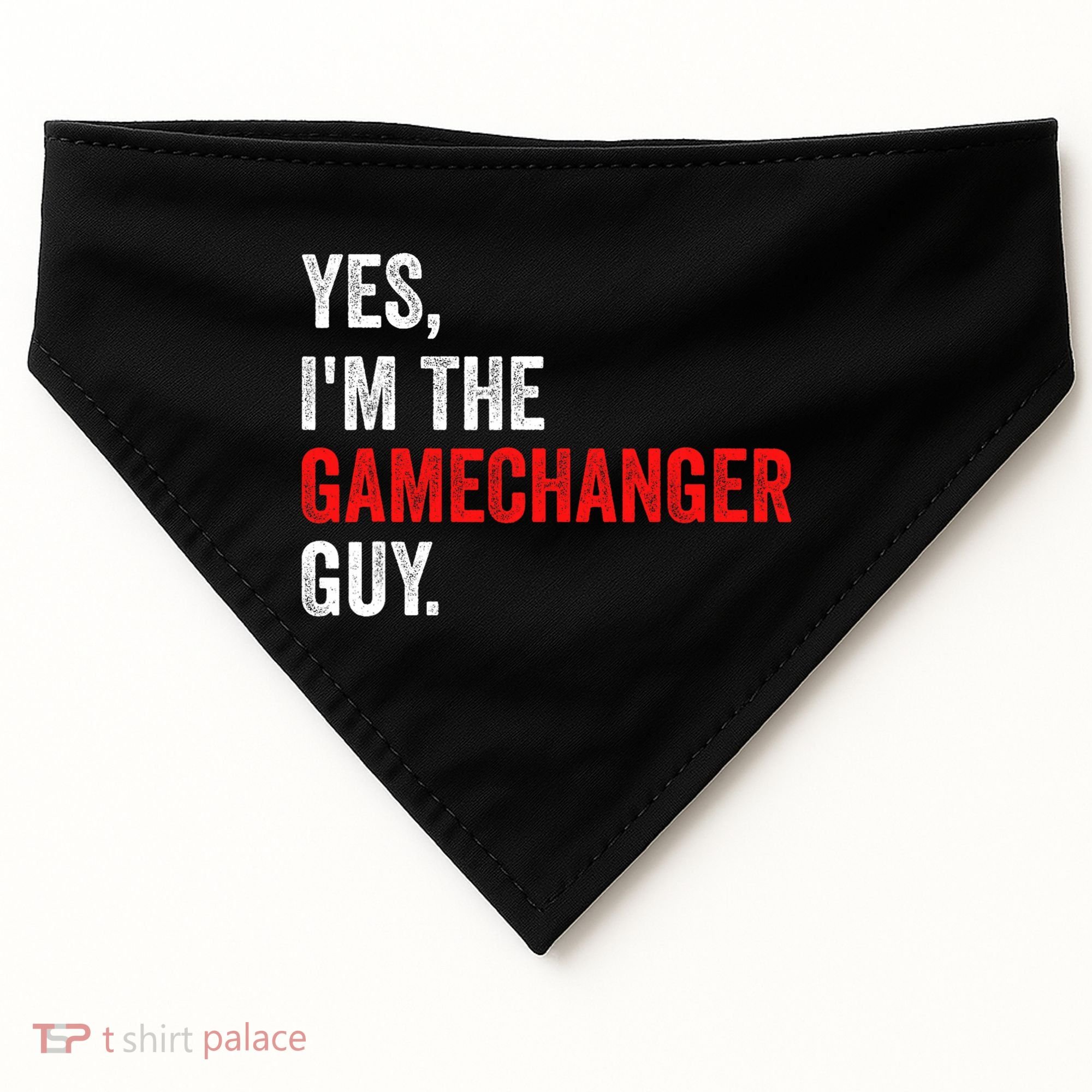 Baseball Yes IM The Gamechanger Guy Funny USA-Made Doggie Bandana