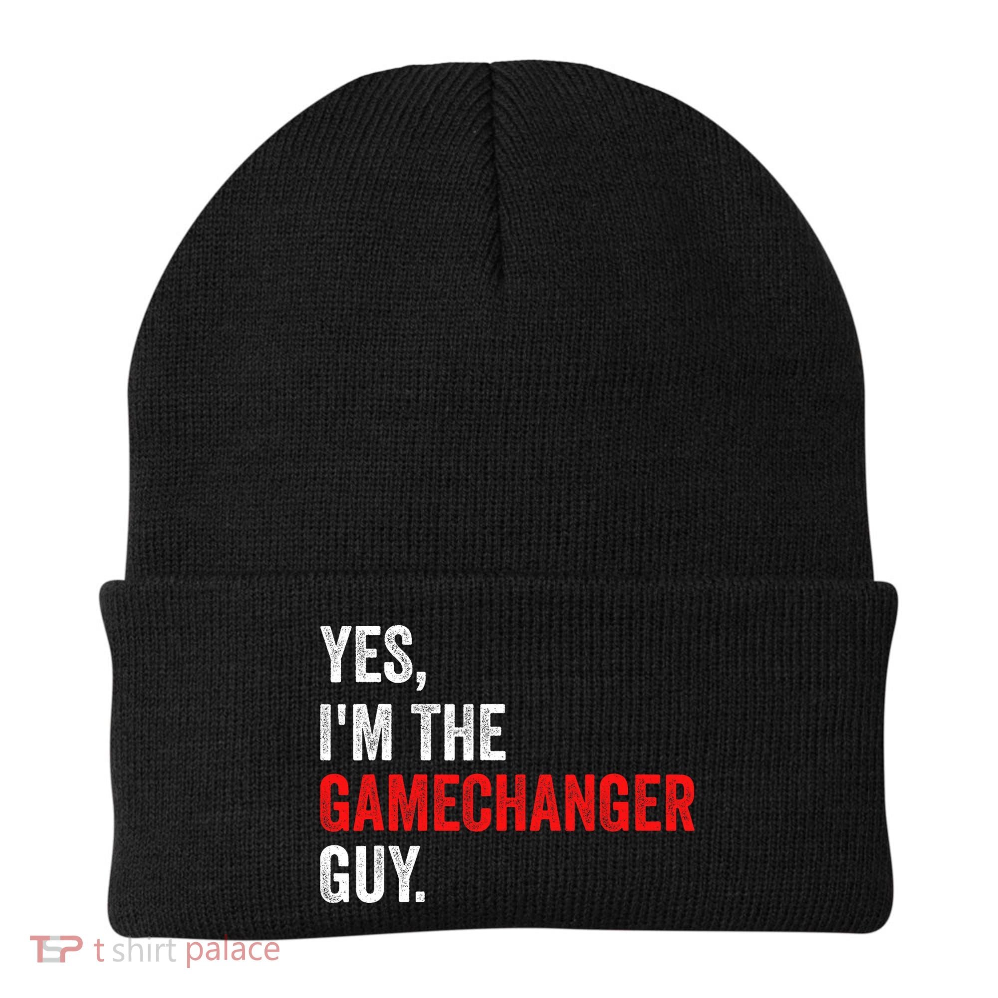 Baseball Yes IM The Gamechanger Guy Funny Beanie