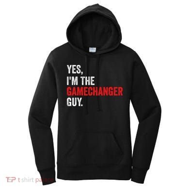 Baseball Yes IM The Gamechanger Guy Funny Women's Hoodie