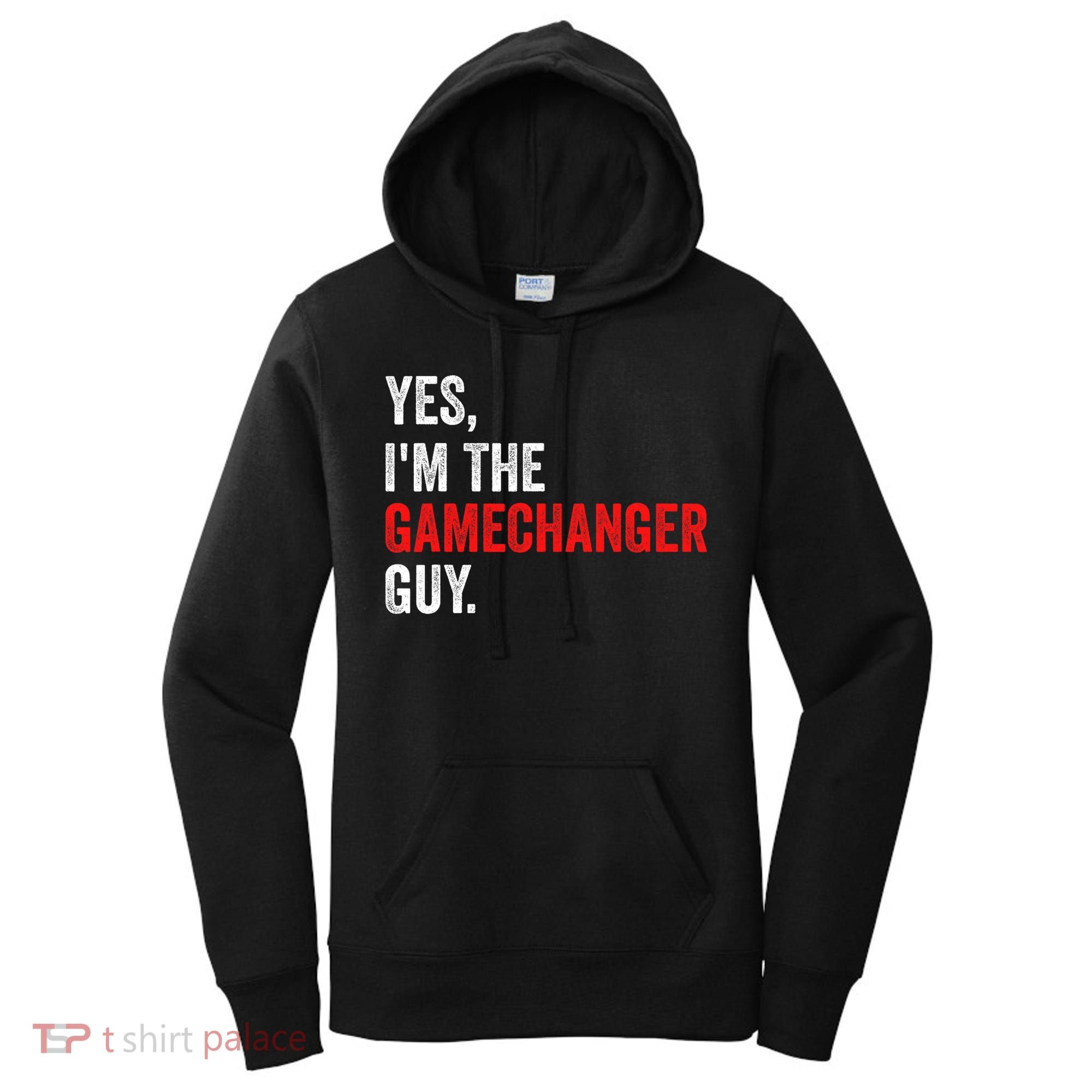 Baseball Yes IM The Gamechanger Guy Funny Women's Hoodie