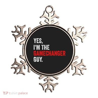 Baseball Yes IM The Gamechanger Guy Funny Ornament