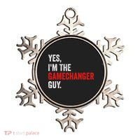 Baseball Yes IM The Gamechanger Guy Funny Ornament thumb 0