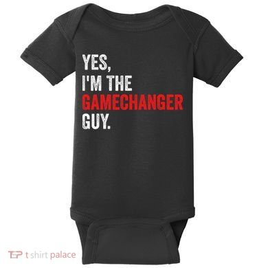 Baseball Yes IM The Gamechanger Guy Funny Baby Bodysuit