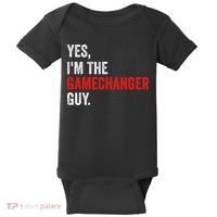 Baseball Yes IM The Gamechanger Guy Funny Baby Bodysuit thumb 0