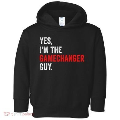 Baseball Yes IM The Gamechanger Guy Funny Toddler Hoodie