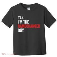 Baseball Yes IM The Gamechanger Guy Funny Toddler T-Shirt thumb 0