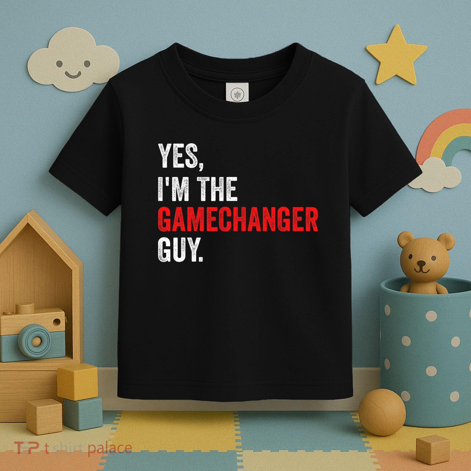 Baseball Yes IM The Gamechanger Guy Funny Toddler T-Shirt