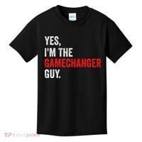 Baseball Yes IM The Gamechanger Guy Funny Kids T-Shirt thumb 0