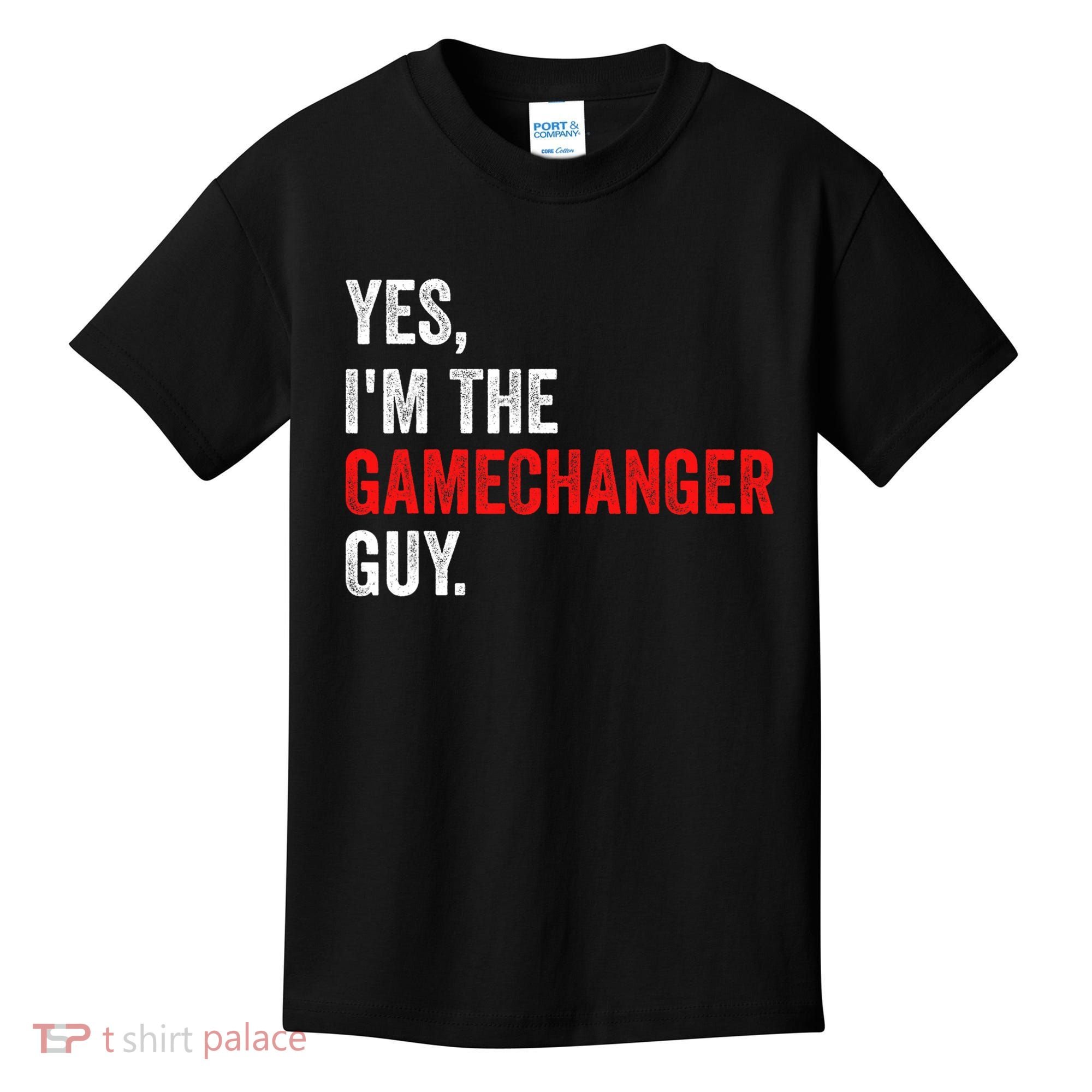 Baseball Yes IM The Gamechanger Guy Funny Kids T-Shirt