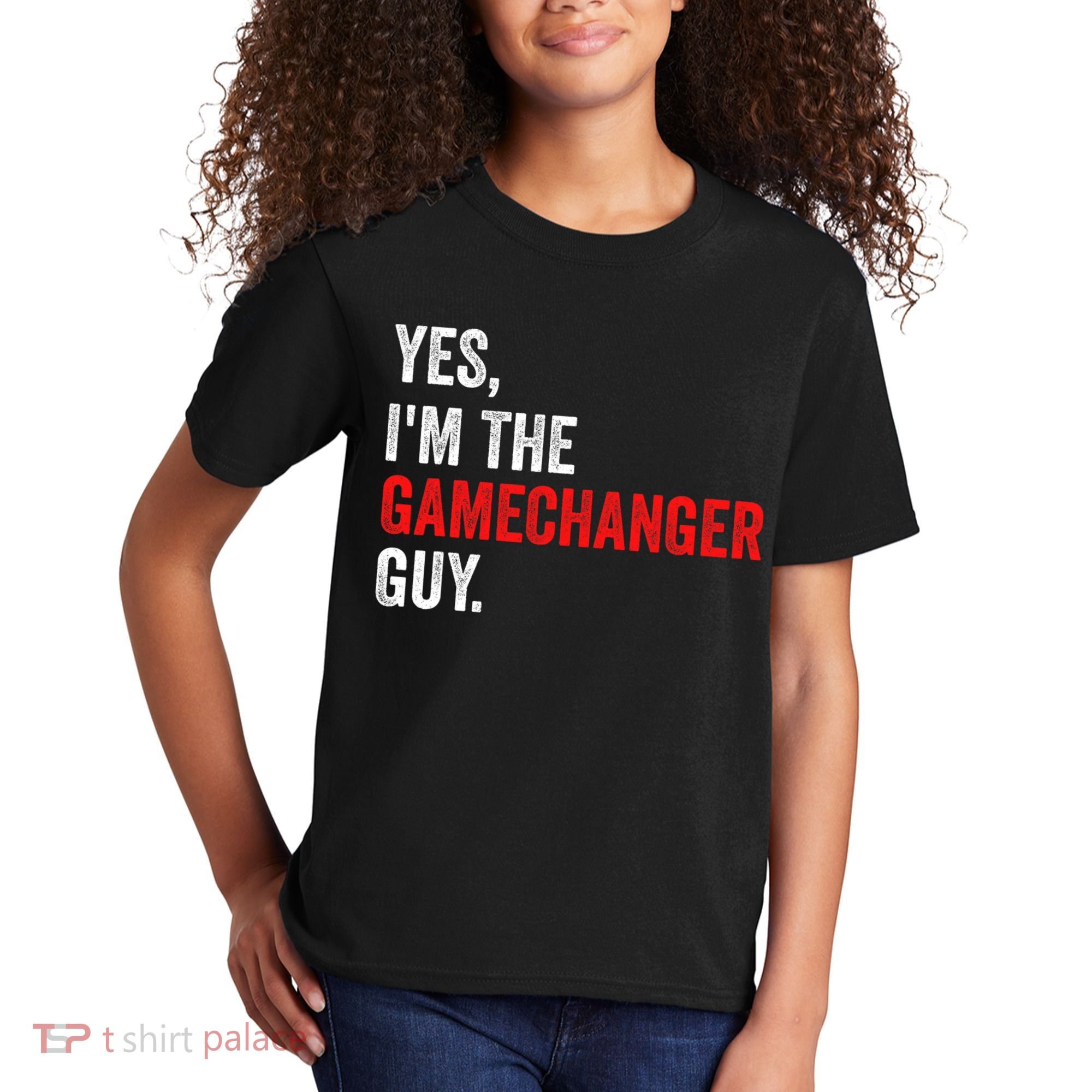 Baseball Yes IM The Gamechanger Guy Funny Kids T-Shirt