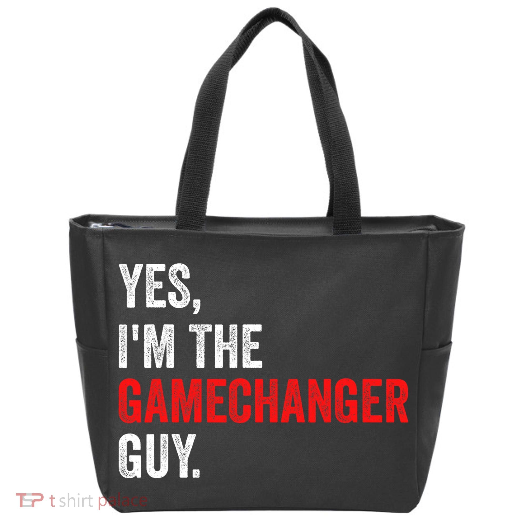 Baseball Yes IM The Gamechanger Guy Funny Tote Bag