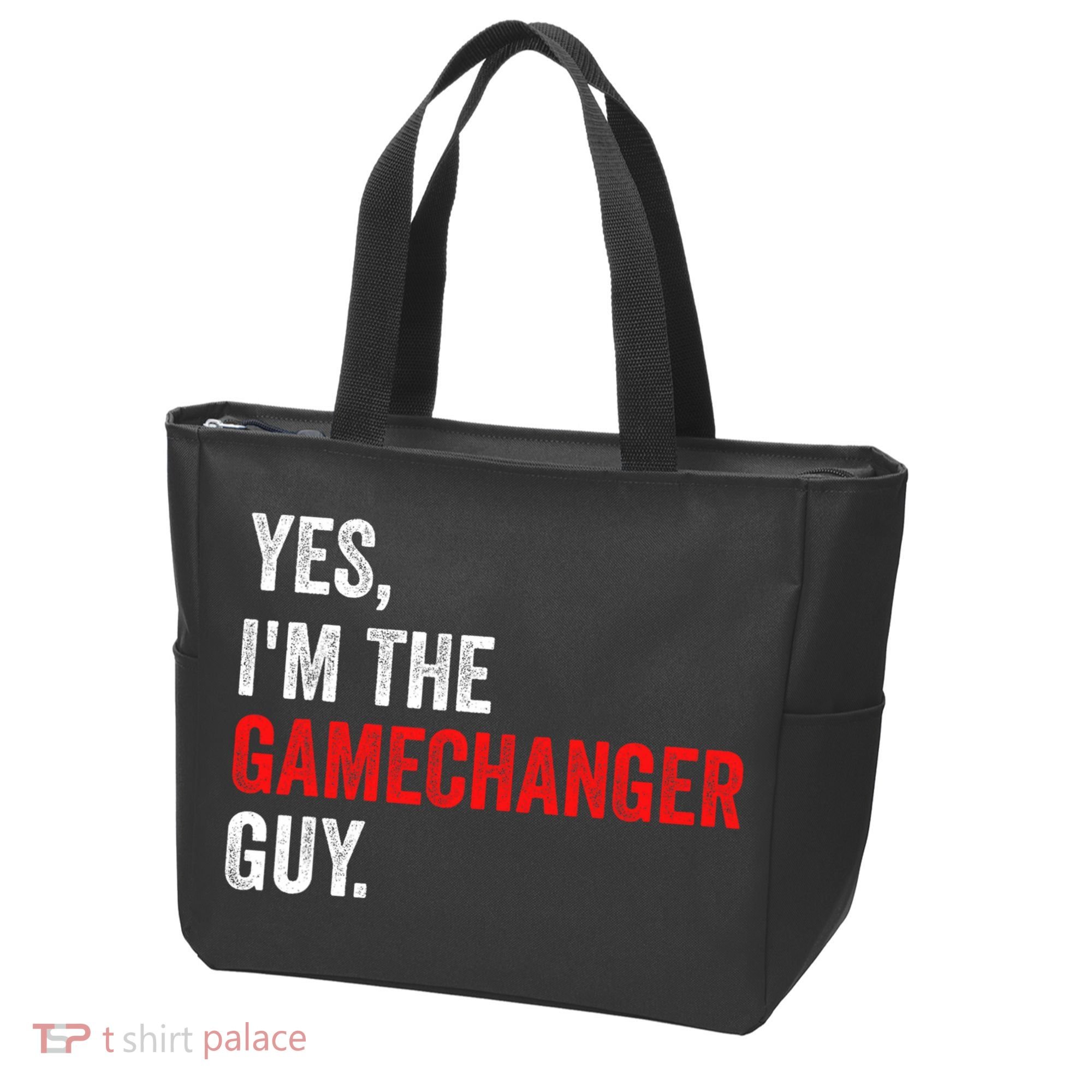 Baseball Yes IM The Gamechanger Guy Funny Tote Bag