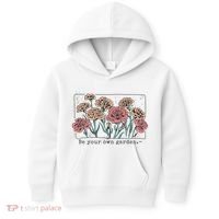 Be Your Own Garden Floral Quote Kids Hoodie thumb 0