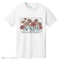 Be Your Own Garden Floral Quote Kids T-Shirt thumb 0