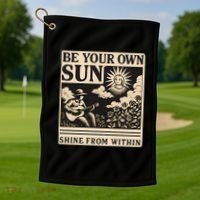 Be Your Own Sun Golf Towel thumb 1