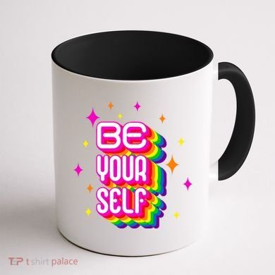Be Yourself Pride Month Celebration Coffee Mug back