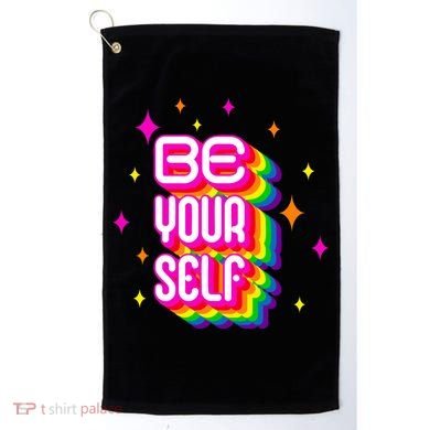 Be Yourself Pride Month Celebration Golf Towel