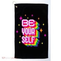 Be Yourself Pride Month Celebration Golf Towel thumb 0