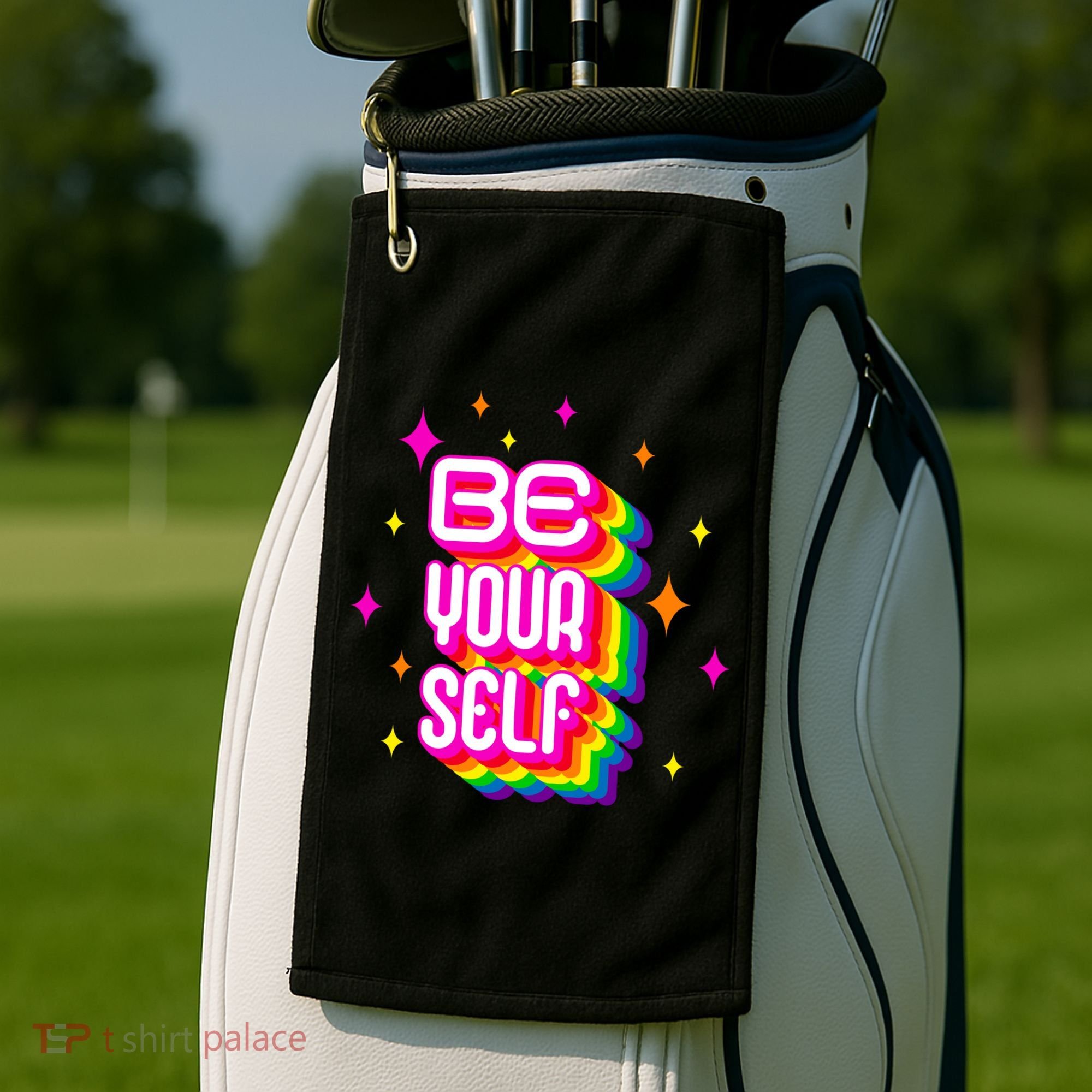 Be Yourself Pride Month Celebration Golf Towel