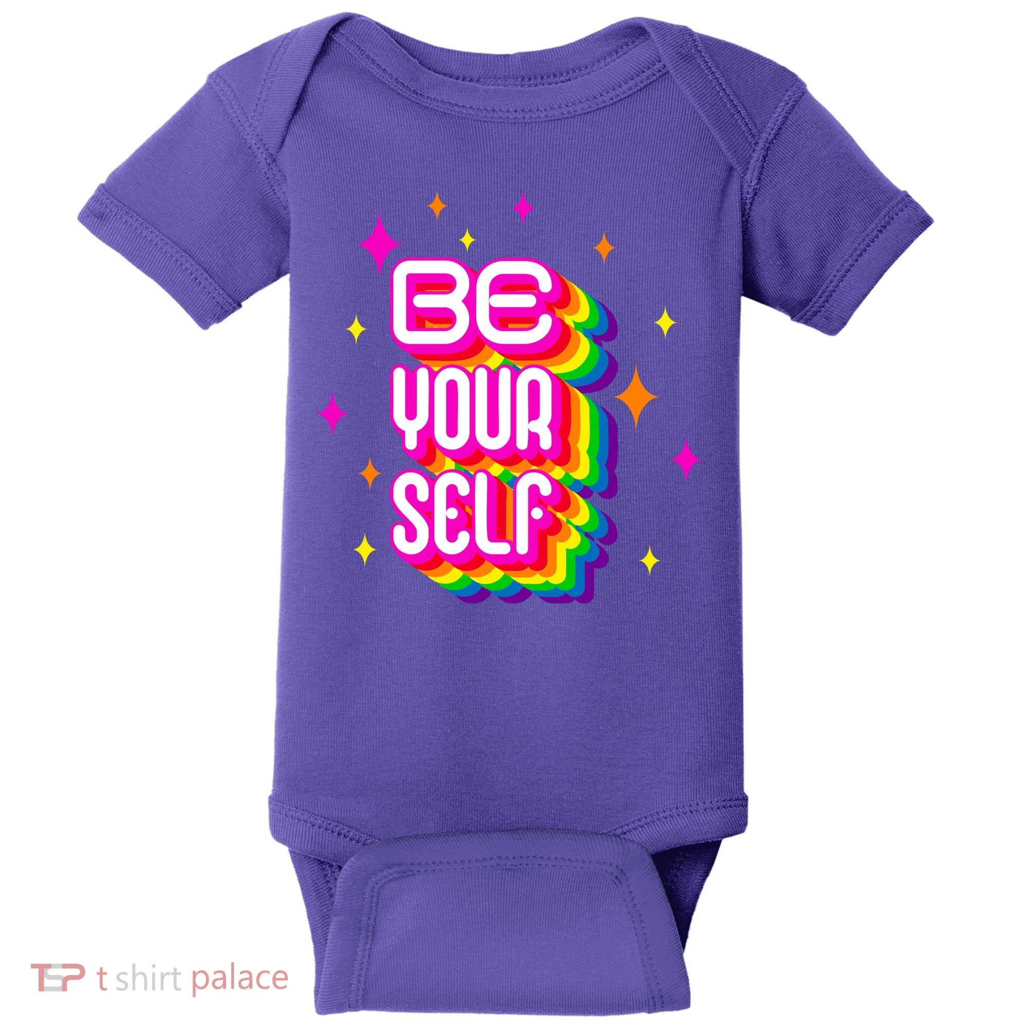 Be Yourself Pride Month Celebration Baby Bodysuit