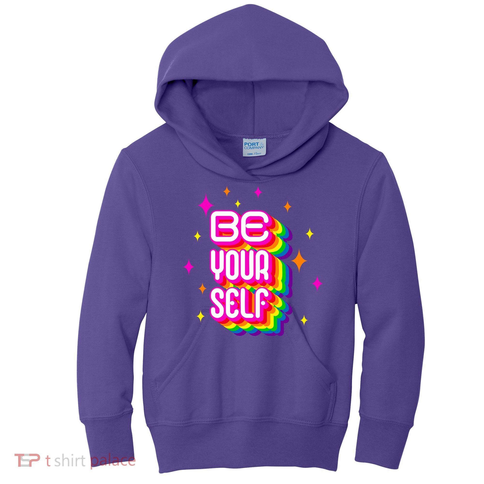 Be Yourself Pride Month Celebration Kids Hoodie
