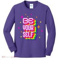 Be Yourself Pride Month Celebration Kids Long Sleeve Shirt thumb 0