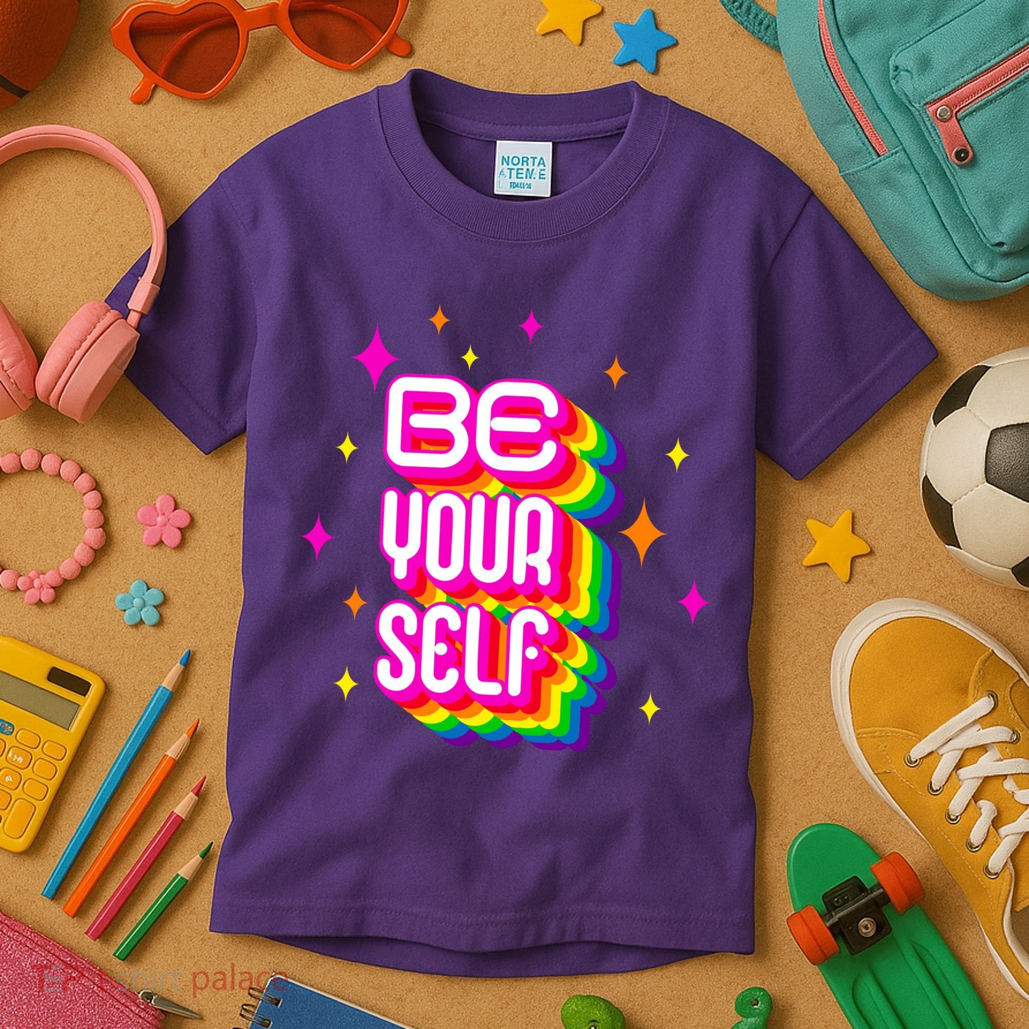 Be Yourself Pride Month Celebration Kids T-Shirt