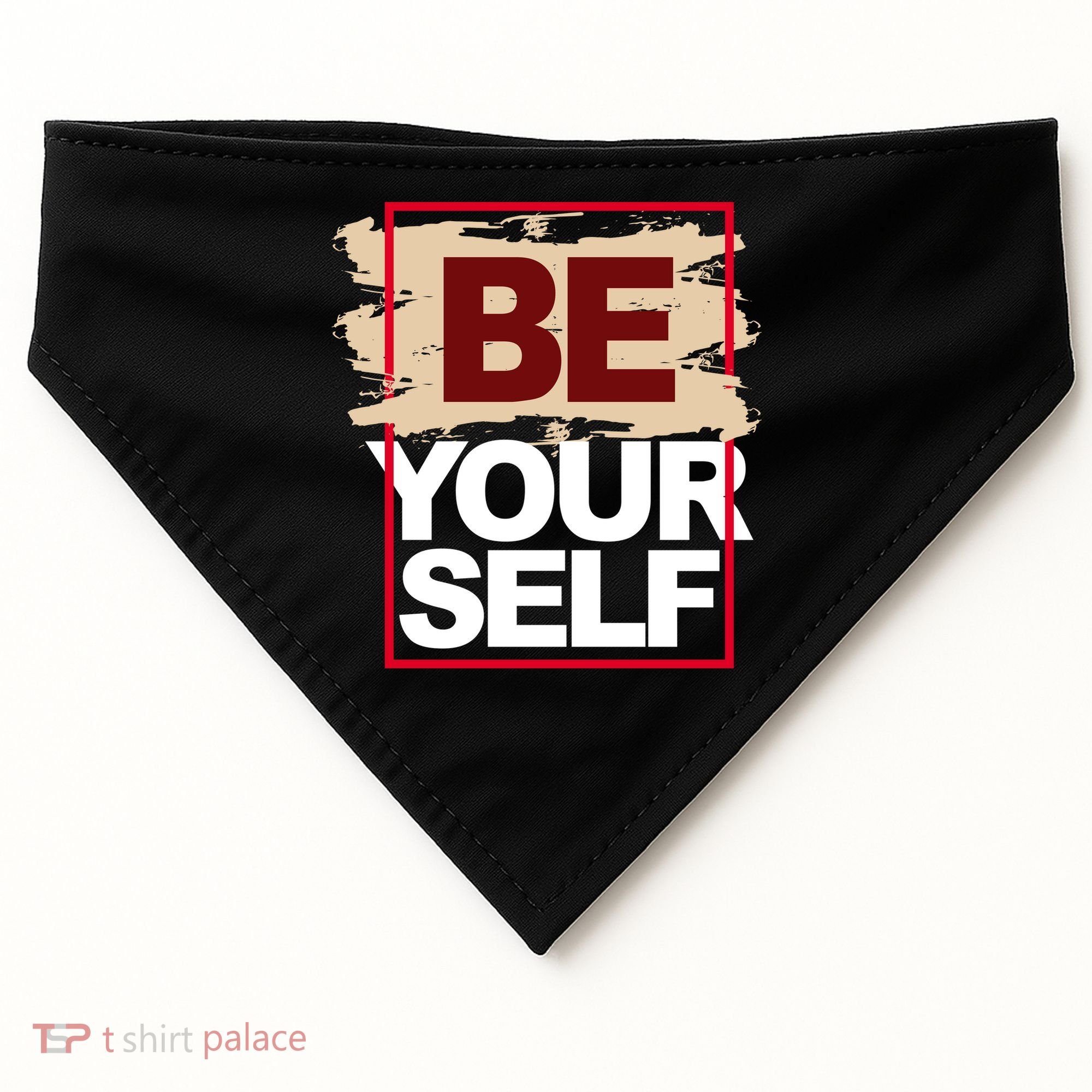 Be Yourself Positive Quote USA-Made Doggie Bandana