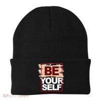 Be Yourself Positive Quote Beanie thumb 0