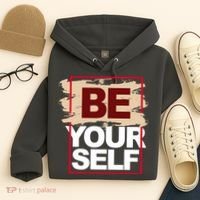 Be Yourself Positive Quote Hoodie thumb 4
