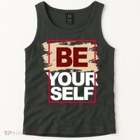 Be Yourself Positive Quote Tank Top thumb 2