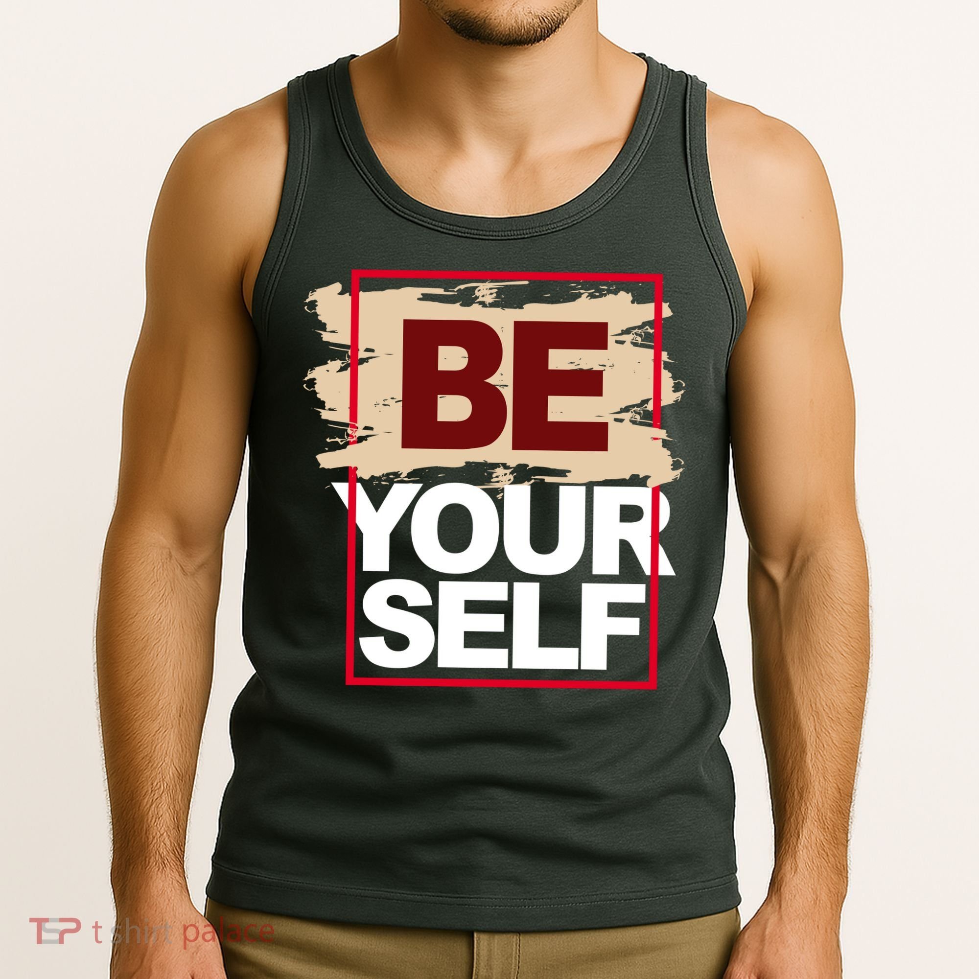 Be Yourself Positive Quote Tank Top
