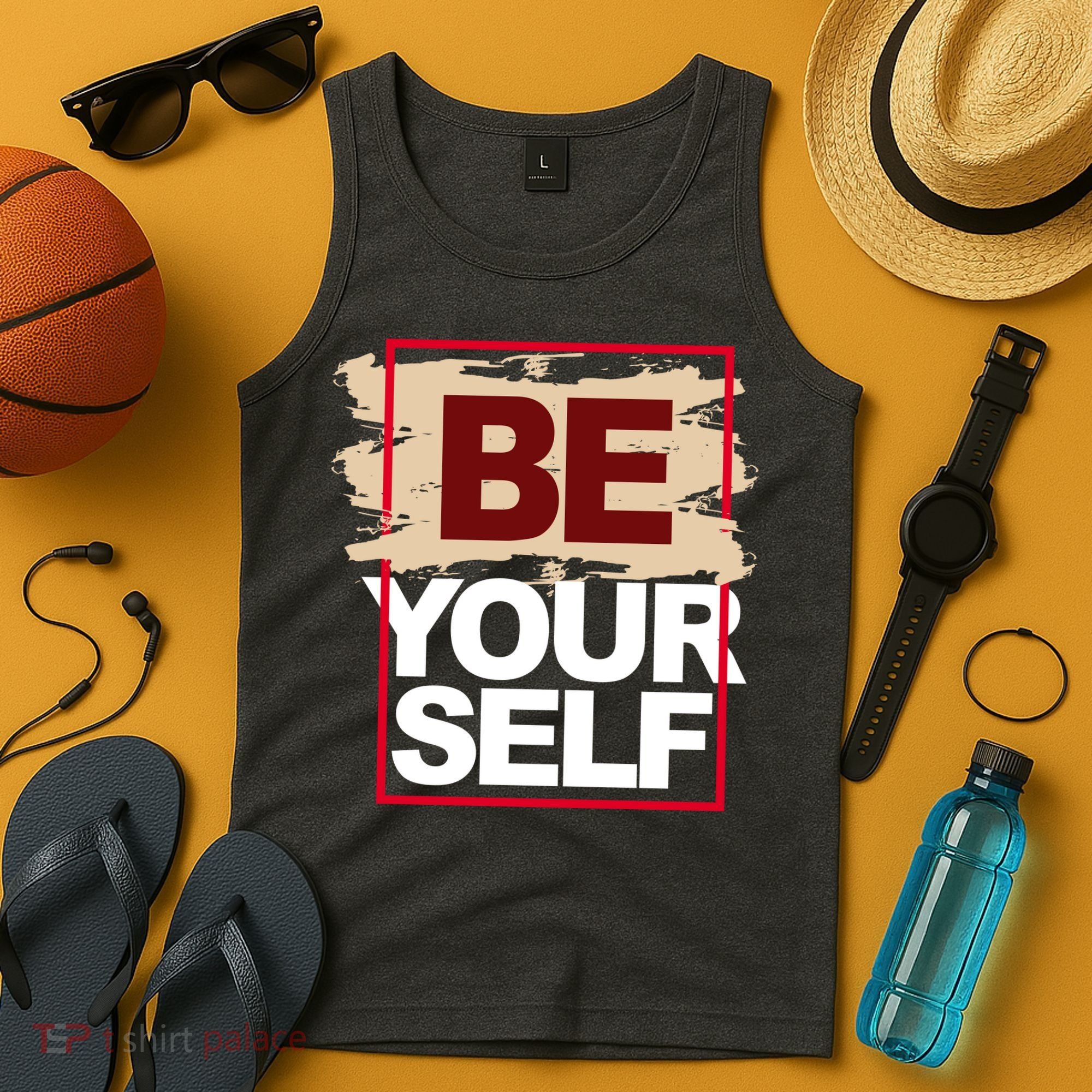 Be Yourself Positive Quote Tank Top