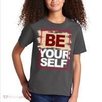 Be Yourself Positive Quote Kids T-Shirt thumb 2