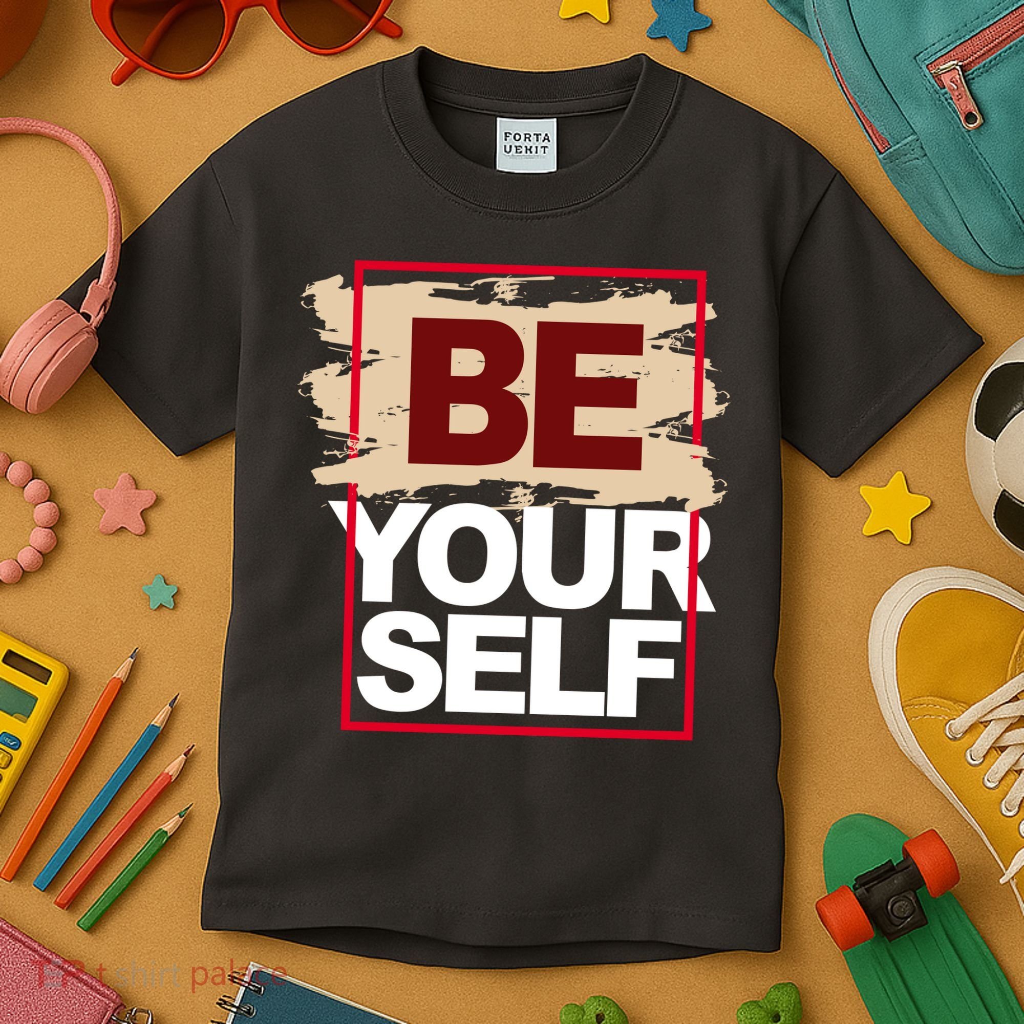 Be Yourself Positive Quote Kids T-Shirt